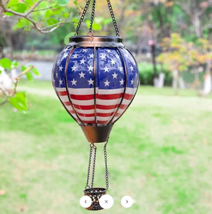 In stock Hot Air Balloon Solar Lantern outdoor decoration Solar Independence Day Hot Air Balloon
