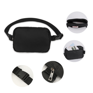 New Nylon Waist Bag Fashion Women's Small Waist Bag Lulu Same Style Chest Bag Outdoor Sports Crossbody Bag Amazon
