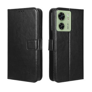 For Motorola Edge40 Mobile Phone Case Motorola Edge S/G100 Flip Leather Case Card Crazy Horse