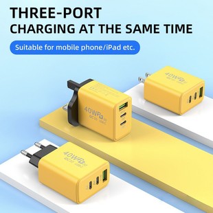 USB Dual C40W Super Quick Зарядное устройство для смартфонов Apple Универсальная многопорочная зарядная головка PD