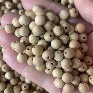 Wholesale peach wood beads loose beads bracelet handmade beads diy jewelry accessories wooden beads round beads natural log accessories