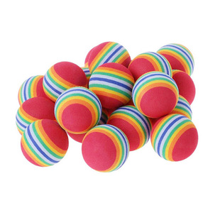 eva foam ball eva ball children toy ball striped rainbow ball elastic solid ball sponge ball pet toy ball