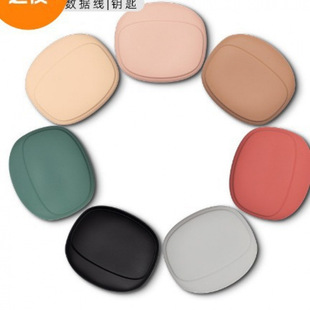 Amazon Hot Selling Silicone Headset Storage Bag Portable Headset Cable Data Cable Storage Box EVA Headset Cable Bag