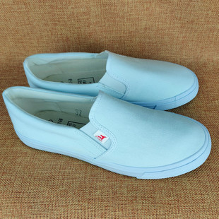 White cloth shoes canvas buxiang men's nurse slip-on elastic hand-painted white shoes food sanitary shoes non-slip cloth shoes