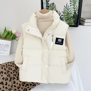 Children's Vest Autumn and Winter New Casual Thickened Warm Handsome Vest for Boys and Girls Vest Baby Short Waistcoat