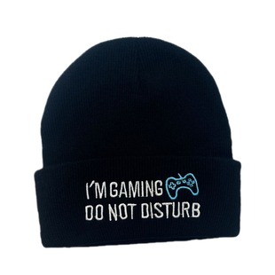 DO NOT DISTURB Игровая консоль вышитая трикотажная шапка с двойным теплым утолщением