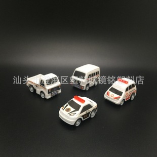 Cross-border/Internet celebrity live streaming pull back Hero Police car rescue ambulance city mini toy car can be suit
