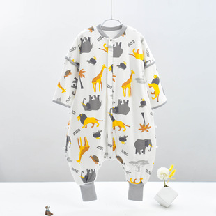 Baby Sleeping Bag Spring and Summer Constant Temperature Newborn Baby Split-Leg Kidsren's Anti-Kick Quilt Air-Conditioned Room Four-Season Sleeping Bag