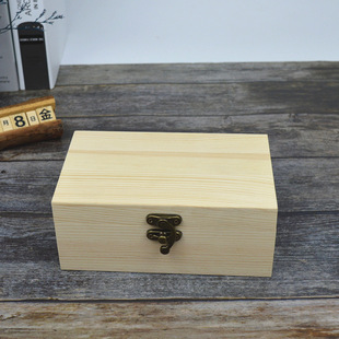 XYT Solid Wood Vintage Storage Box with Lock Rectangular Large small size Wooden Box Custom Wooden Packaging Box Gift Box