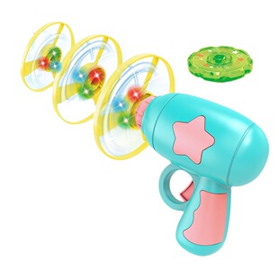 Flying Luminous Bamboo Dragonfly Gun Boys Children Outdoor Baby UFO Ejection Boys 3 Years 4 Children Top Toy