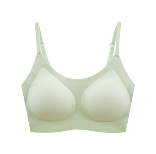 Fixed Cup Non-removable Chest Pad One-piece Non-marking Sling Underwear Women's One-piece Non-rimless Naked Sleep Bra