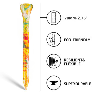 Wuday Colorful Cigarette Box Ready-Made Colorful Golf Spike Cigarette Box Packaging 10 Pieces Golf Tee