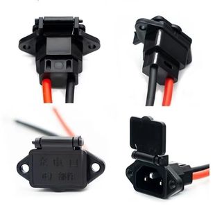 Black with cover 1.5 square meters 20X20 charging port electric car electric three-wheel charging base with cover charging socket