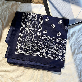 Hiphop polyester square cashew flower hip-hop headscarf for men and women street dance outdoor riding sports headdress wholesale