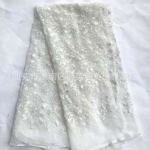 Multicolor composite silver thread mesh embroidery fabric factory direct doll dress fabric Hanfu fabric