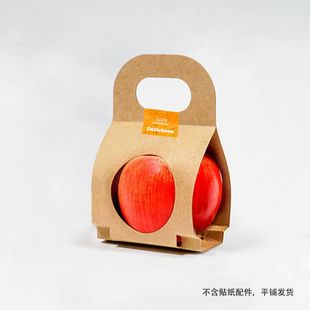 Фруктовая упаковочная коробка оранжевый яблоко оранжевый персик один-два портативный оригинальный цвет крафт-бумага упаковочный пакет универсальная бумажная коробка