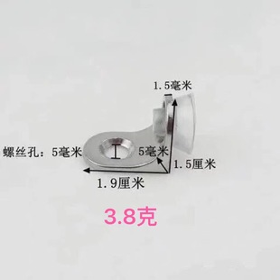 Thick zinc alloy shelf bracket partition nail cabinet bracket shelf clip with suction cup seven-word glass board mop fixed support