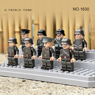Jin Zhi, Germany, Britain and the Soviet Union, eight countries, military 1630, officers and soldiers, assembled building blocks, toys, small particles, cross-border wholesale