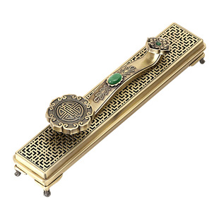 Ruyi alloy incense burner household indoor line incense burner incense box incense holder sandalwood agarwood incense burner antique incense burner