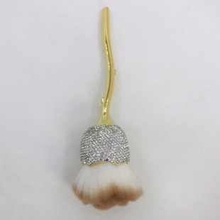 Diamond cross-border makeup brush full set foundation small waist glitter super soft 10 12 makeup brush tools