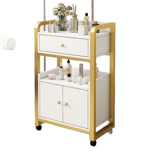 Barber Shop Cabinet Instrument Tool Table Hairdressing Shop Cutting Tool Cabinet Beauty Salon Special Trolley Storage Shelf