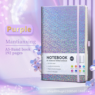 Cross-border Spot a5 Strap Notebook Business Office Notepad with Pen Insert Elastic Band Diary Can Be Customized with logo