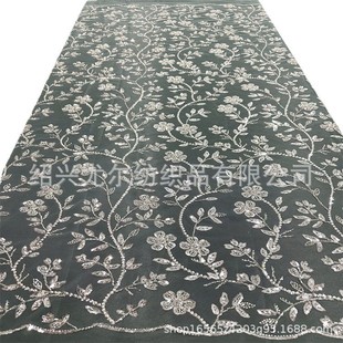 2025 New Arrival Full-width Silver Rice Tube Crystal Sequins Combination Beaded Tube Embroidery Fashion Evening Dress Foreign Trade Style