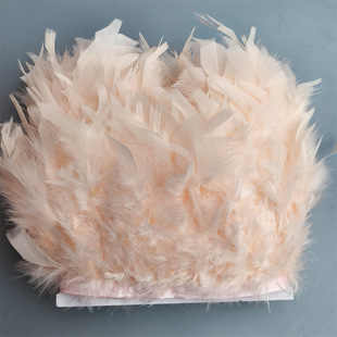 Wholesale turkey feather fire piece feather cloth edge handmade accessories DIY clothing skirt decorative feather