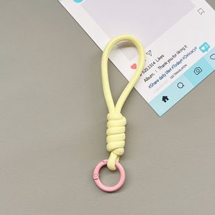 New mobile phone lanyard short anti-lost rope hand-woven versatile hand rope dopamine water cup lanyard wrist rope
