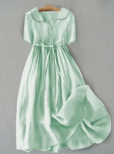 2024 Cotton and Linen Dress