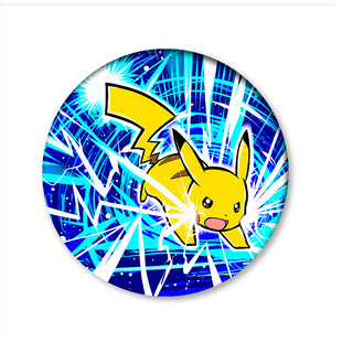 Cross-border supply pet elf badge cartoon Pikachu peripheral tinplate bar brooch wholesale