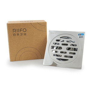 Rifeng floor drain 304 stainless steel bright thick deodorant large toilet washing machine bathroom shower room