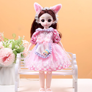 30 см Kuromi Dress Up Princess Constant Tide Confused Barbie Girl Gift Детская игрушка Кукла Подарочная коробка Набор