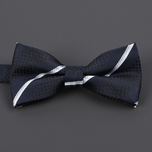 Bow tie manufacturers set men's jacquard yarn-dyed collar bow groom wholesale flower solid color pattern new collar