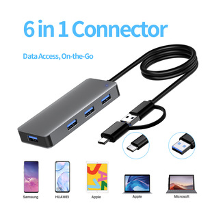 USB 3,0 + TYPE C-четыре концентратора 3,0 с портом питания MICRO USB 5 В