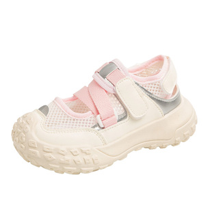 Girls' toe-covered sports sandals 2025 summer new children's beach shoes for middle and large children, boys and primary school students children's shoes tide