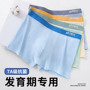 Teenagers Cotton Underwear Men's Underwear Developmental Students High School Students Big Children Bacteriostatic Cotton Men's Boxers