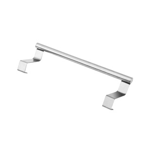 Factory wholesale stainless steel single pole towel rack kitchen bathroom non-perforated towel hanging pole cabinet door back hook rack