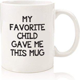 Cross-border hot-selling mug, cartoon, simple text, support printing logo can be diy mug, can be