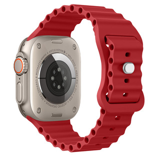 Для ремешка Apple Ocean Apple 8 Ultra/iwatch8 Generation Спортивный силиконовый ремешок с двойной пряжкой Amazon