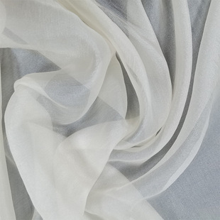 Organza fabric Xiangyun wrinkle Hanfu light transparent tulle French women's clothing dress chiffon shirt fabric
