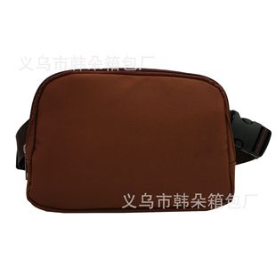 Nylon Waist Bag Lulu Same Style Waist Bag Instagram Style Leisure Outdoor Sports Running Chest Bag Crossbody Bag Custom Logo