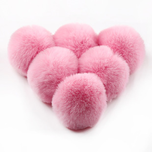Cross-border wholesale Korean version of imitation rex rabbit fur ball handmade DIY clothing bag key pendant fake fur ball small fur ball