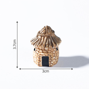 micro landscape retro thatched cottage small house gardening landscape diy decorative moss rockery accessories mini small ornaments