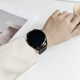 Для Huawei GT5 Samsung Watch6 Xiaomi браслет Пилот текстурированная кожаная игла ремень новый