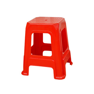 Pearl River 48cm High Stool Plastic Stool Household Big Red Stool Food Stool Square Stool Late Night Barbecue Stool Thickened