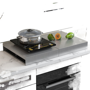 Gas Stove Cover 304 Stainless Steel Induction Cooker Bracket Cover Gas Stove Bench Kitchen Storage Rack