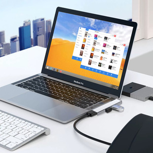 DM05 type-c docking station side plug-in laptop USB3.0hub hub SD/TF card reader