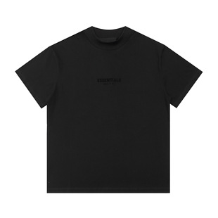 24SS FOG ICON двойная линия ESSENTIALS американская высокая улица с круглым вырезом из хлопка для пар мужчин и женщин с короткими рукавами