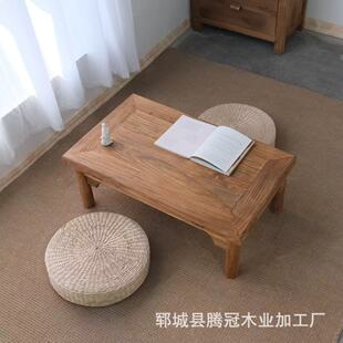 Old Elm Tatami Low Table Old Small Balcony Table Elm Furniture Bedroom Bay Window Table Homestay Vintage Tea Table
